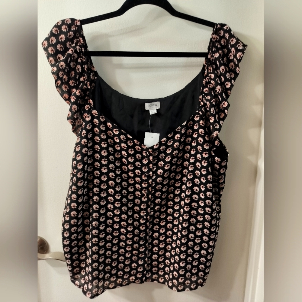 J Crew Floral Blouse